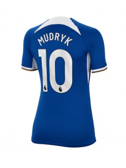 Ženski Nogometna dresi replika Chelsea Mykhailo Mudryk #10 Domači 2023-24 Kratek rokav